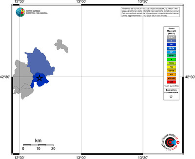 Mappa MCS - territori comuni