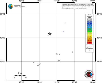 Mappa EMS - territori località