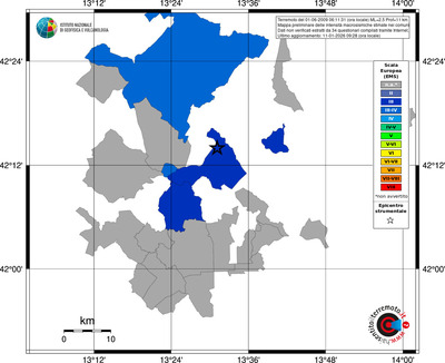 Mappa EMS - territori comuni