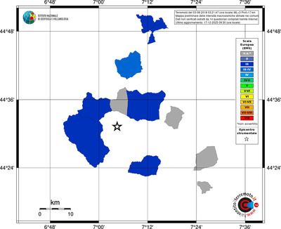 Mappa EMS - territori comuni