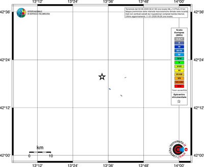 Mappa EMS - territori località