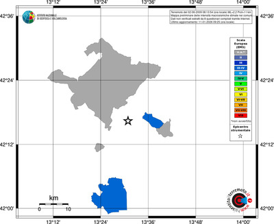Mappa EMS - territori comuni