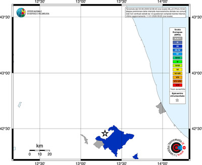 Mappa EMS - territori comuni