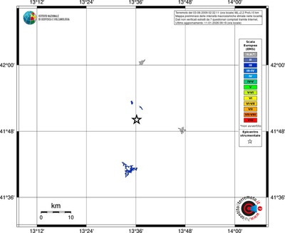 Mappa EMS - territori località