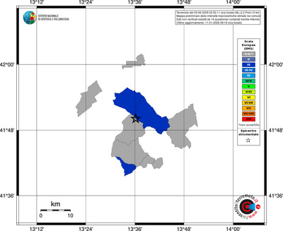 Mappa EMS - territori comuni