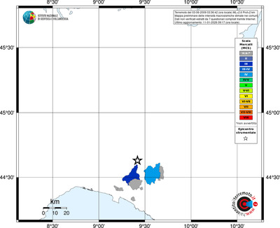 Mappa MCS - territori comuni