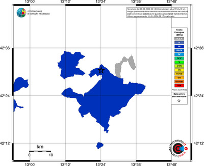 Mappa EMS - territori comuni