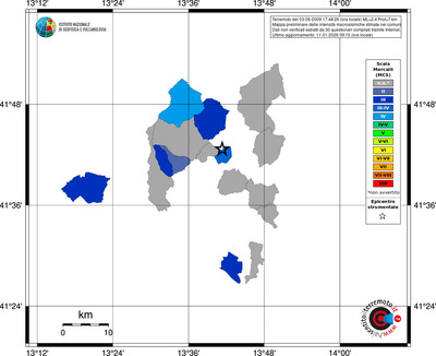 Mappa MCS - territori comuni