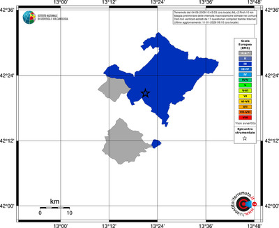 Mappa EMS - territori comuni
