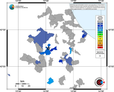 Mappa MCS - territori comuni
