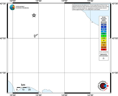 Mappa EMS - territori località