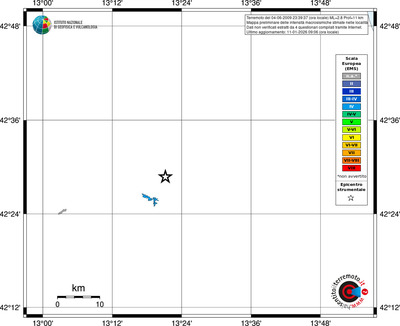 Mappa EMS - territori località