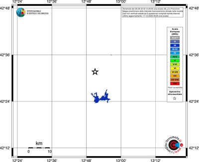 Mappa EMS - territori località