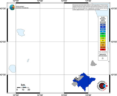 Mappa EMS - territori comuni