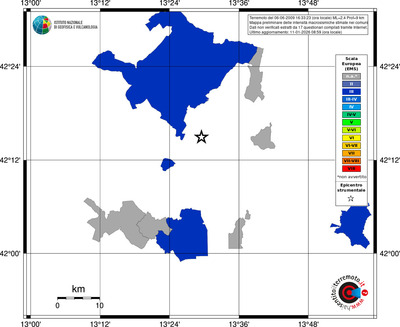Mappa EMS - territori comuni