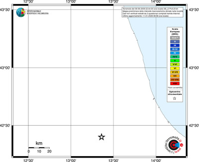 Mappa EMS - territori località