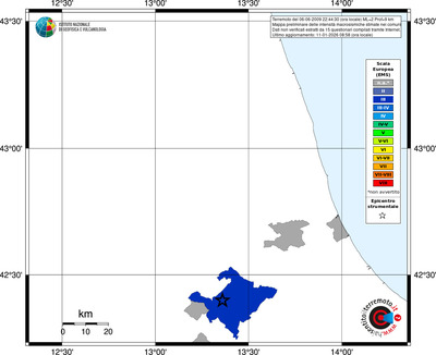 Mappa EMS - territori comuni