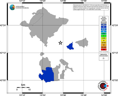 Mappa EMS - territori comuni