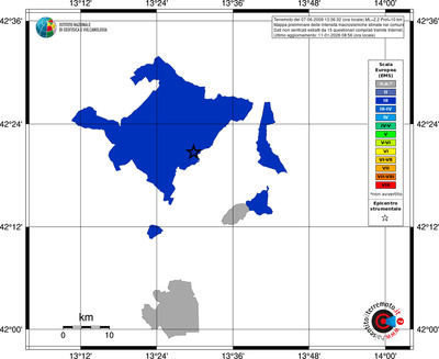 Mappa EMS - territori comuni