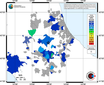 Mappa EMS - territori comuni