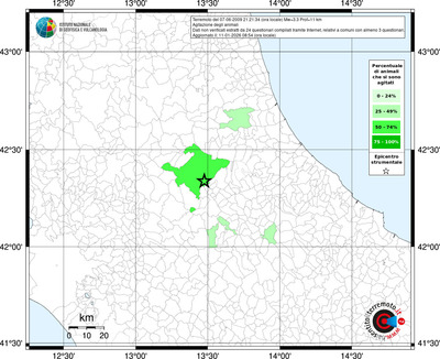 Mappa territorio comunale con almeno 3 questionari