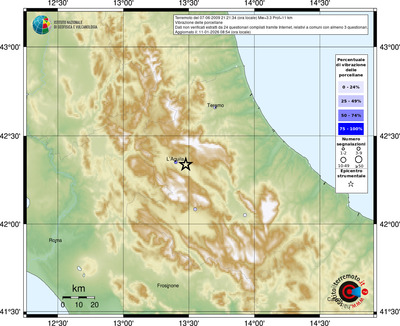 Mappa comuni con almeno 3 questionari