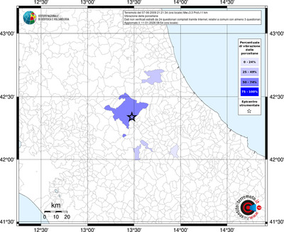 Mappa territorio comunale con almeno 3 questionari