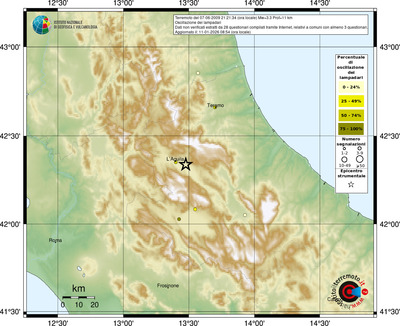 Mappa comuni con almeno 3 questionari