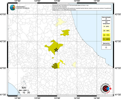 Mappa territorio comunale con almeno 3 questionari