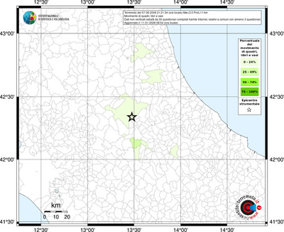 Mappa territorio comunale con almeno 3 questionari