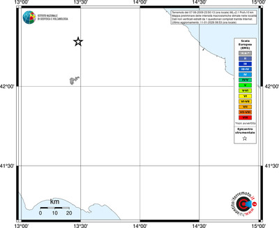 Mappa EMS - territori località