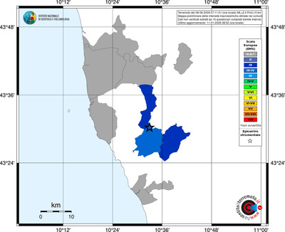 Mappa EMS - territori comuni