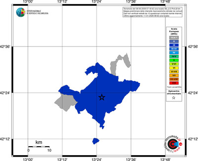 Mappa EMS - territori comuni