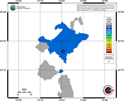 Mappa EMS - territori comuni