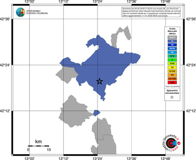 Mappa MCS - territori comuni