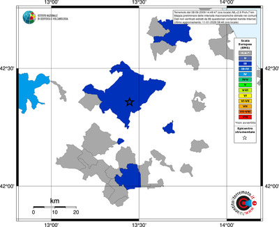 Mappa EMS - territori comuni