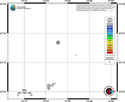 Mappa EMS - territori località