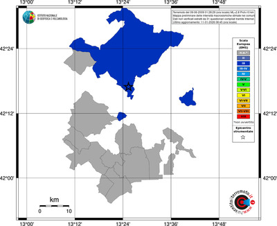 Mappa EMS - territori comuni