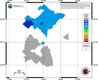 Mappa EMS - territori comuni