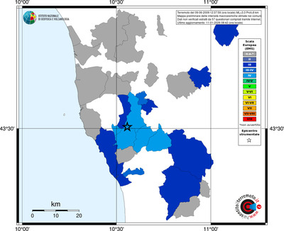 Mappa EMS - territori comuni