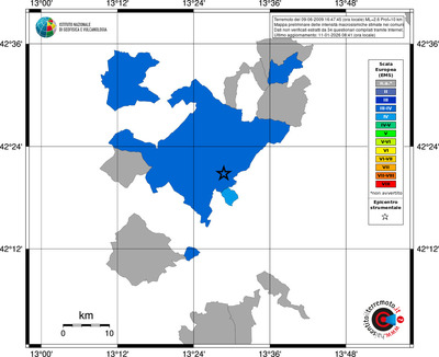 Mappa EMS - territori comuni