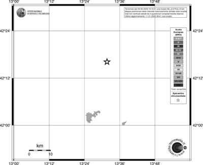 Mappa EMS - territori località