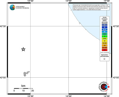 Mappa EMS - territori località