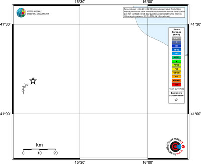 Mappa EMS - territori località