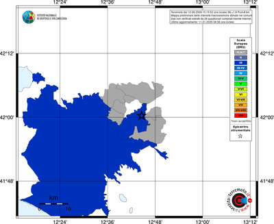 Mappa EMS - territori comuni