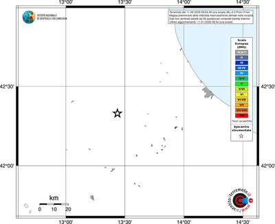 Mappa EMS - territori località