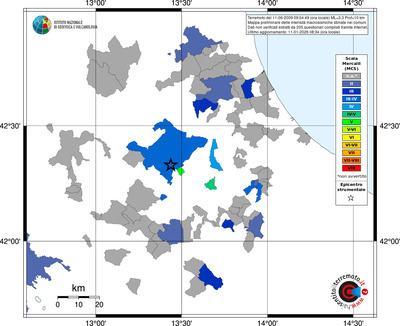 Mappa MCS - territori comuni