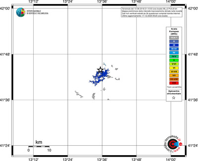 Mappa EMS - territori località