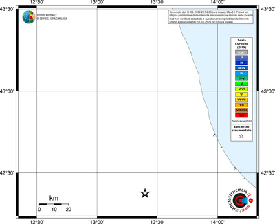 Mappa EMS - territori località