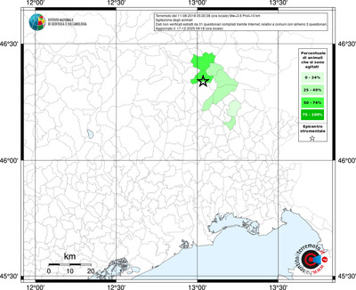 Mappa territorio comunale con almeno 3 questionari